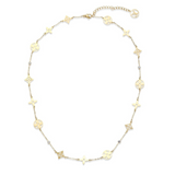 Isabel Designer Inspired Blossom Clover Necklace - Gold