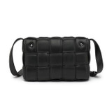 Cassie Designer Inspired Padded Cassette Bag - Black