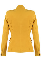 Victoria Balmain Inspired Tailored Blazer - Mustard