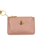 Carrie Bee Leather Key Pouch - Dusty Pink