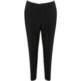 Anna Tailored Split Hem Designer Inspired Trousers - Black