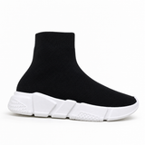 High Speed Balenciaga Inspired Sock Trainers - Black