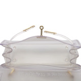 Voyage Clear Mini Hermes Inspired Bag - White