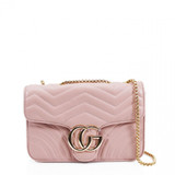 Talia Chevron Crossbody Bag - Pink