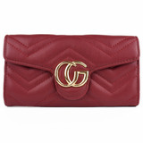 Venus Marmont Designer Inspired Purse - Wine Red