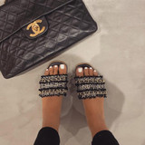 Corrina Tweed Designer Inspired Sandals - Black