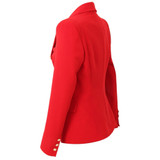 Victoria Balmain Inspired Tailored Blazer - Red