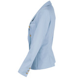 Victoria Balmain Inspired Tailored Blazer - Blue side view