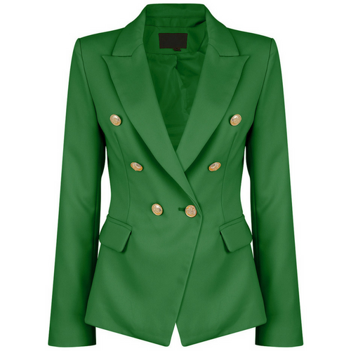 Victoria Balmain Inspired Tailored Blazer - Green