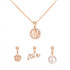 Kori Interchangeable Tiffany's Inspired Necklace - Rose Gold