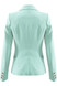 Victoria Gold Button Double Breasted Tailored Blazer - Mint