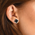 Danielle Clover Designer Inspired Stud Earrings - Silver