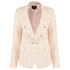 Peony Check Tweed Tailored Blazer - Pink