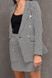 Dasha Balmain Inspired Tailored Blazer in Houndstooth side view