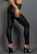 Estelle High Waisted Faux Leather Leggings - Black