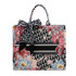 Book Tote Designer Inspired Bag with Scarf - Floral (Large)