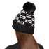 Lucinda Pom Pom Beanie Hat - Black