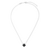 Sadie Designer Inspired Clover Necklace - Silver