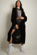 Lucy Longline Balloon Sleeve Cardigan - Black