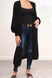 Lucy Longline Balloon Sleeve Cardigan - Black