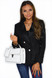 Riley Top Handle Studded Valentino Inspired Bag - White