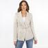Georgia Knitted Hopsack Tailored Blazer - Stone