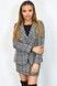 Addison Designer Inspired Tweed Blazer - Black