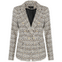 Lydia Textured Knit Thread Blazer - Camel Mix