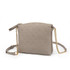 Hayley Monogram Designer Inspired Crossbody Bag - Mink