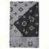 Lou Reversible Designer Inspired Scarf - Black / Grey