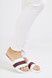 Erika Striped Sliders - White