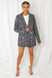 Verity Boucle Designer Inspired Jacket - Navy Mix