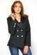 Nadine Tweed Designer Inspired Blazer - Black