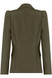 Amelia Puffed Sleeve Double Breasted Tailored Blazer - Khaki