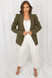 Amelia Puffed Sleeve Double Breasted Tailored Blazer - Khaki