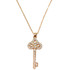 Deliah Pendant Key Necklace - Rose Gold