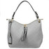 Jeah Designer Inspired Monogram Shoulder Bag - Grey