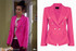 Victoria Balmain Inspired Tailored Blazer - Fuchsia