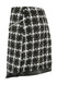 Cher Tweed PU Overlap Designer Inspired Mini Skirt - Black
