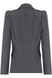 Amelia Puffed Sleeve Balmain Inspired Blazer - Dark Grey