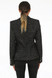Sierra Frayed Edge Double Breasted Tailored Blazer - Black
