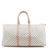 'Take Me Away' Check Weekend Bag - White Check