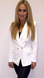 Victoria Balmain Inspired Tailored Blazer - Ivory White