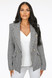 Tiffany Double Breasted Tailored Blazer - Houndstooth