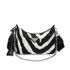 Nadia Nylon Designer Inspired Bag & Pouch Set - Zebra