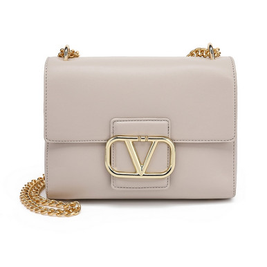 Vienna Designer Inspired V Bag - Nude