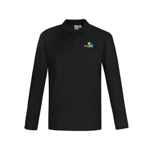 Men's Long Sleeve Crew Polo