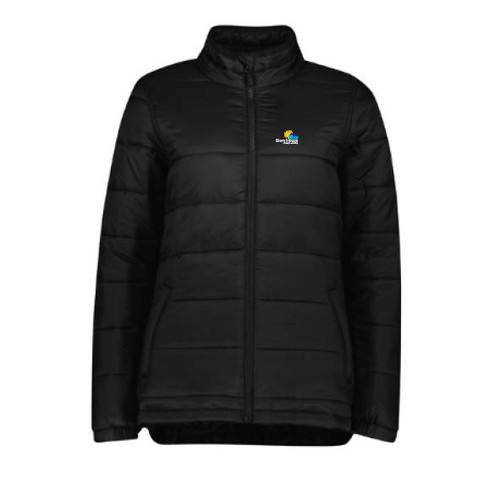 Alpine Ladies Puffer Jacket BLACK