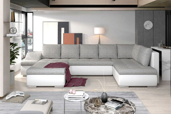 Liverpool U shaped sofa bed with storage B01/S17