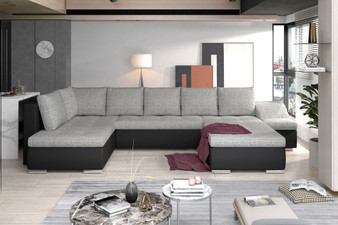Liverpool U shaped sofa bed with storage B01/S11